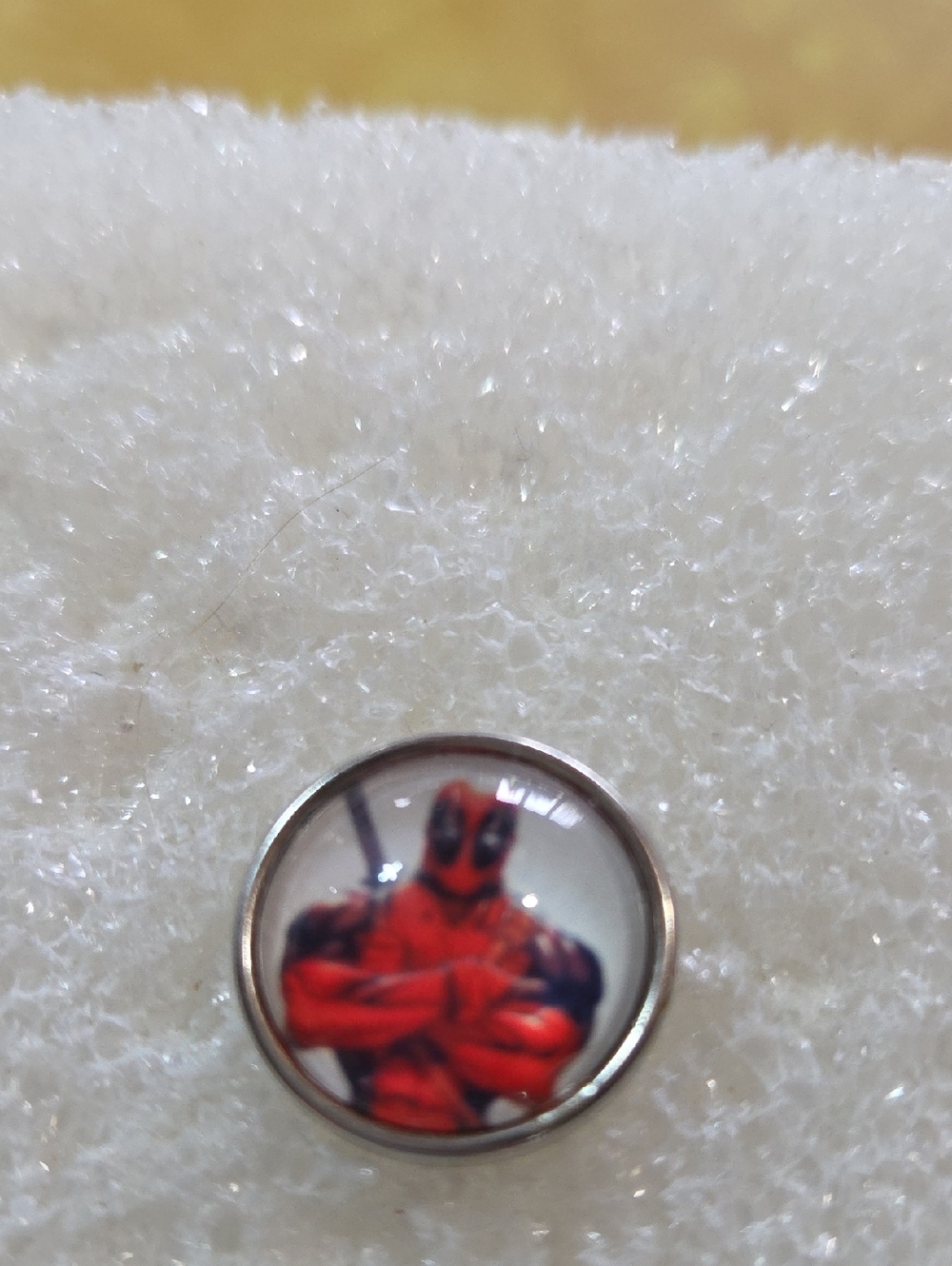 Deadpool Comic Character Glass Ginger Snap 18mm